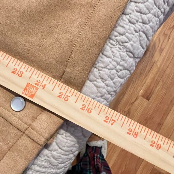 Bagatelle faux suede jacket shacket  XS camel brown - Picture 9 of 9